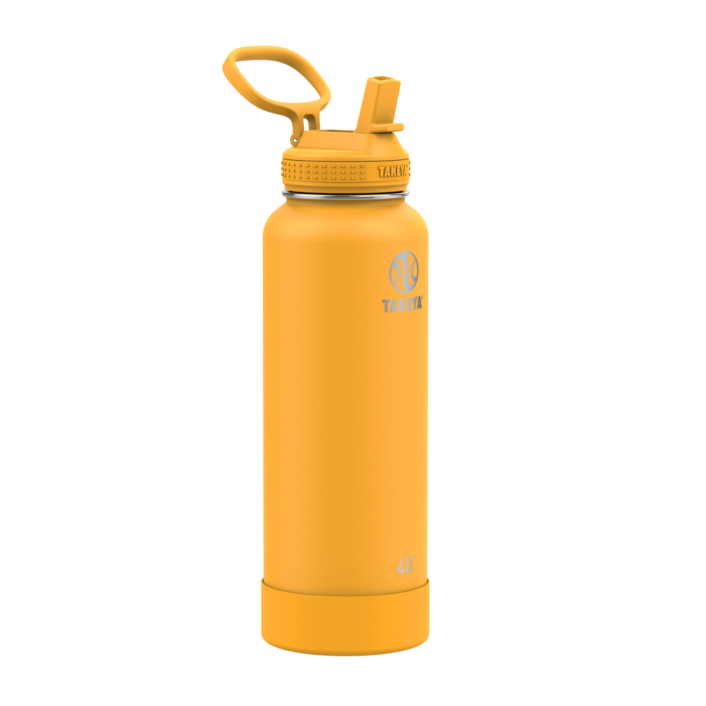 Actives Water Bottle With Straw Lid