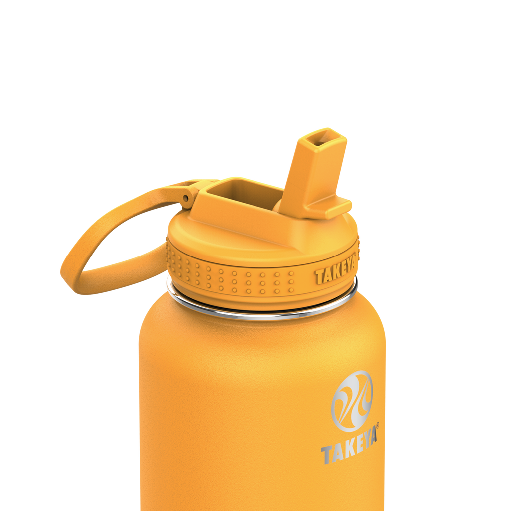 Actives Water Bottle With Straw Lid