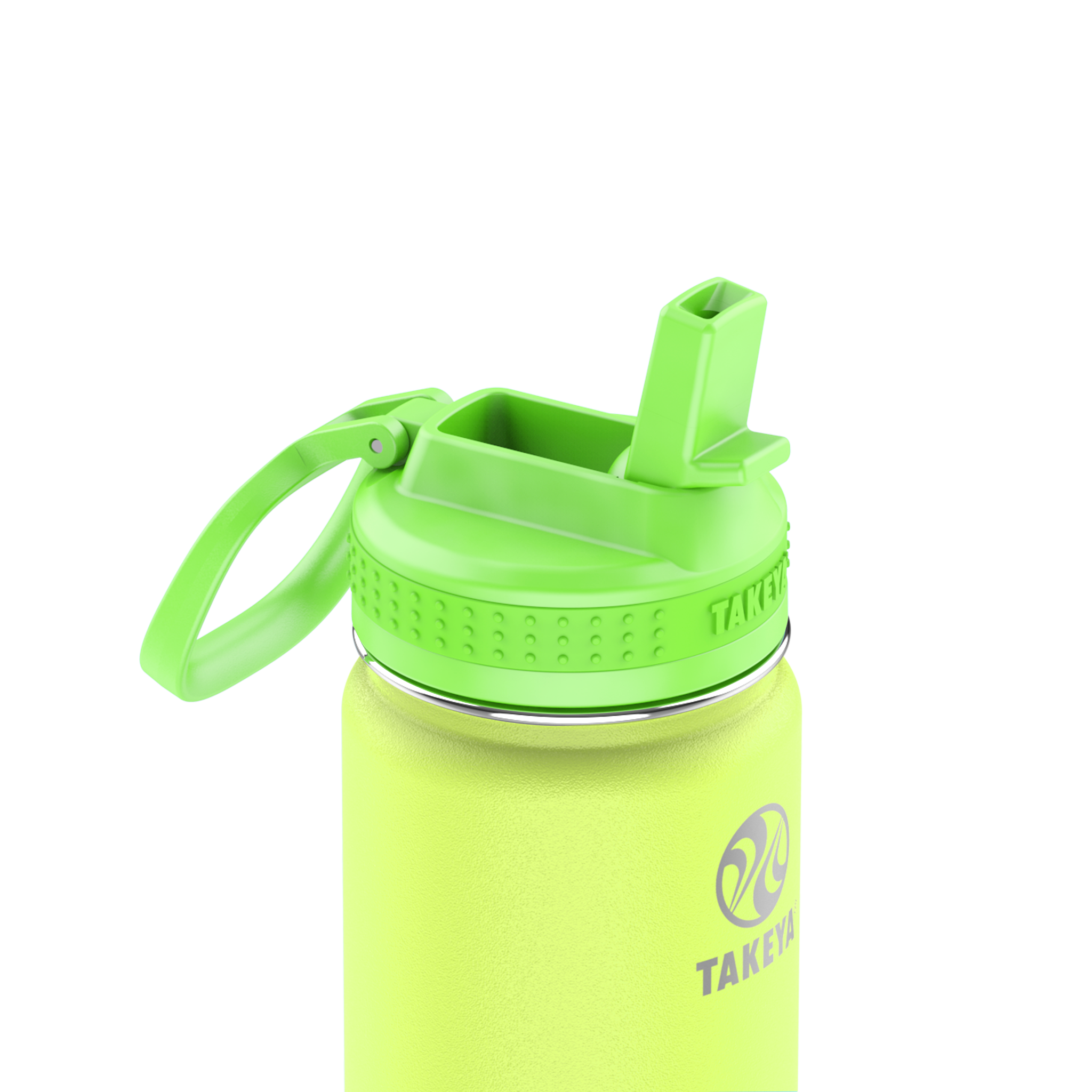 Actives Kids Glow In The Dark Water Bottle With Straw Lid