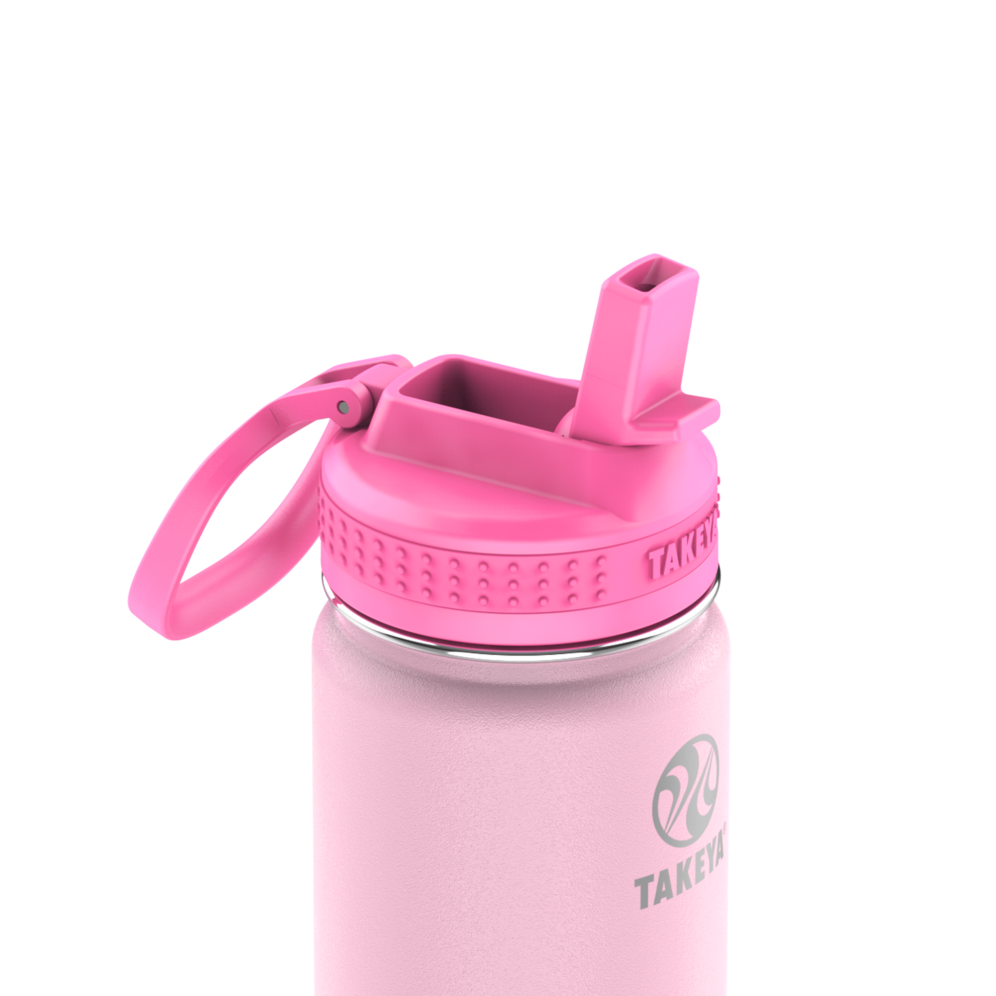 Actives Kids Glow In The Dark Water Bottle With Straw Lid