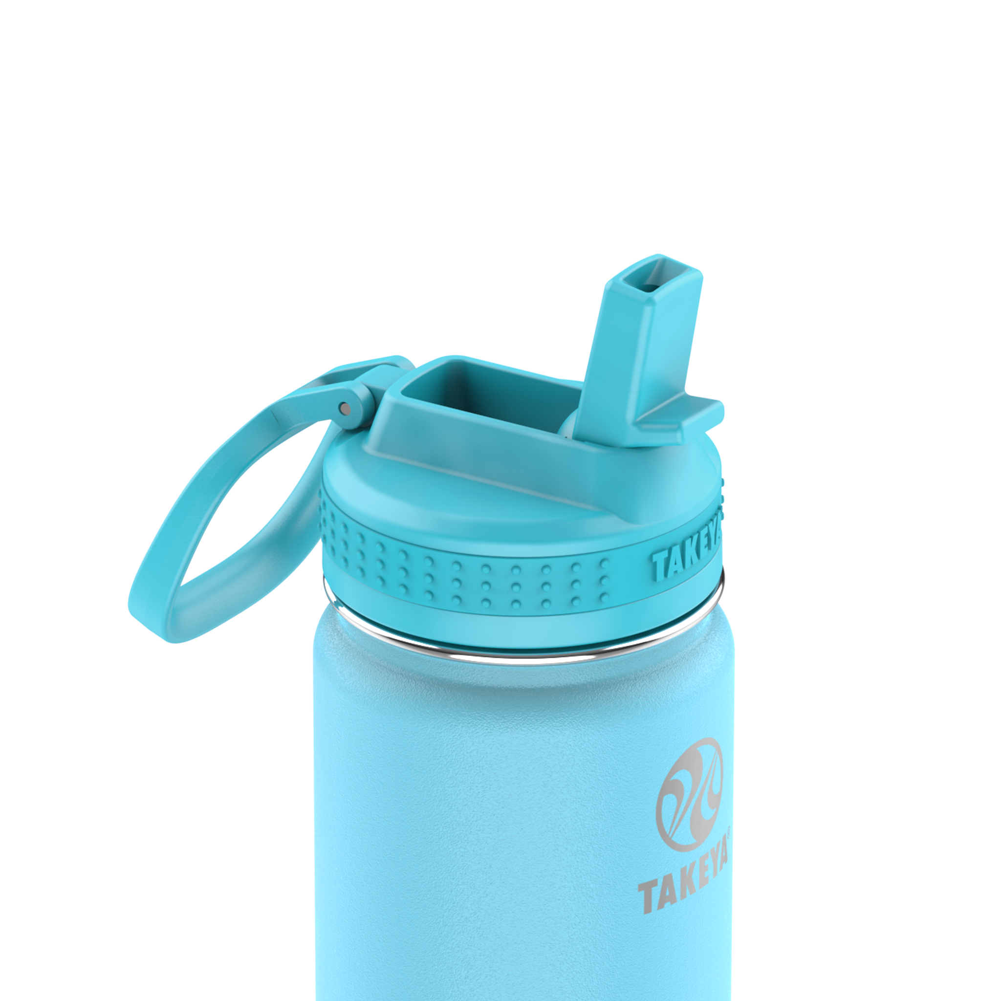 Actives Kids Glow In The Dark Water Bottle With Straw Lid