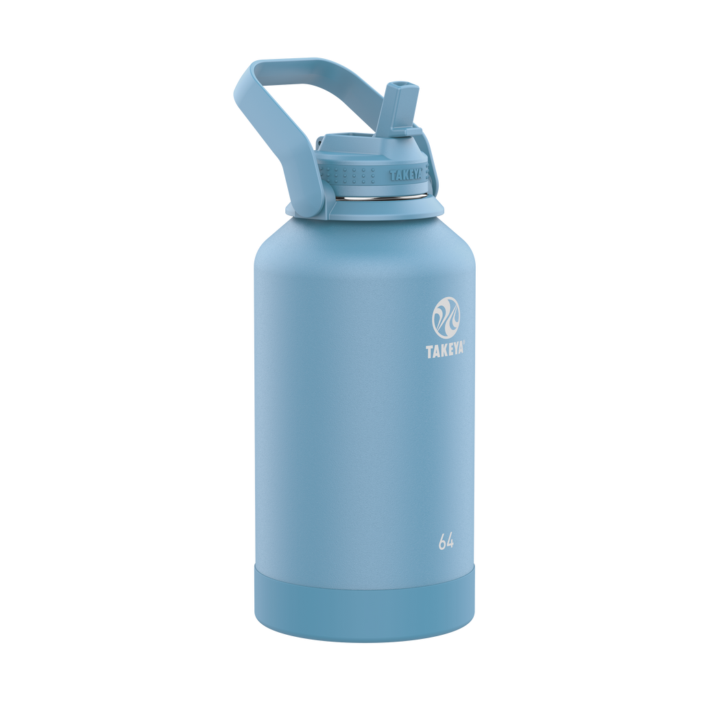 Actives Water Bottle With Straw Lid