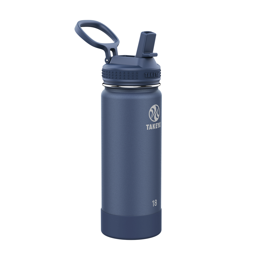 Actives Water Bottle With Straw Lid