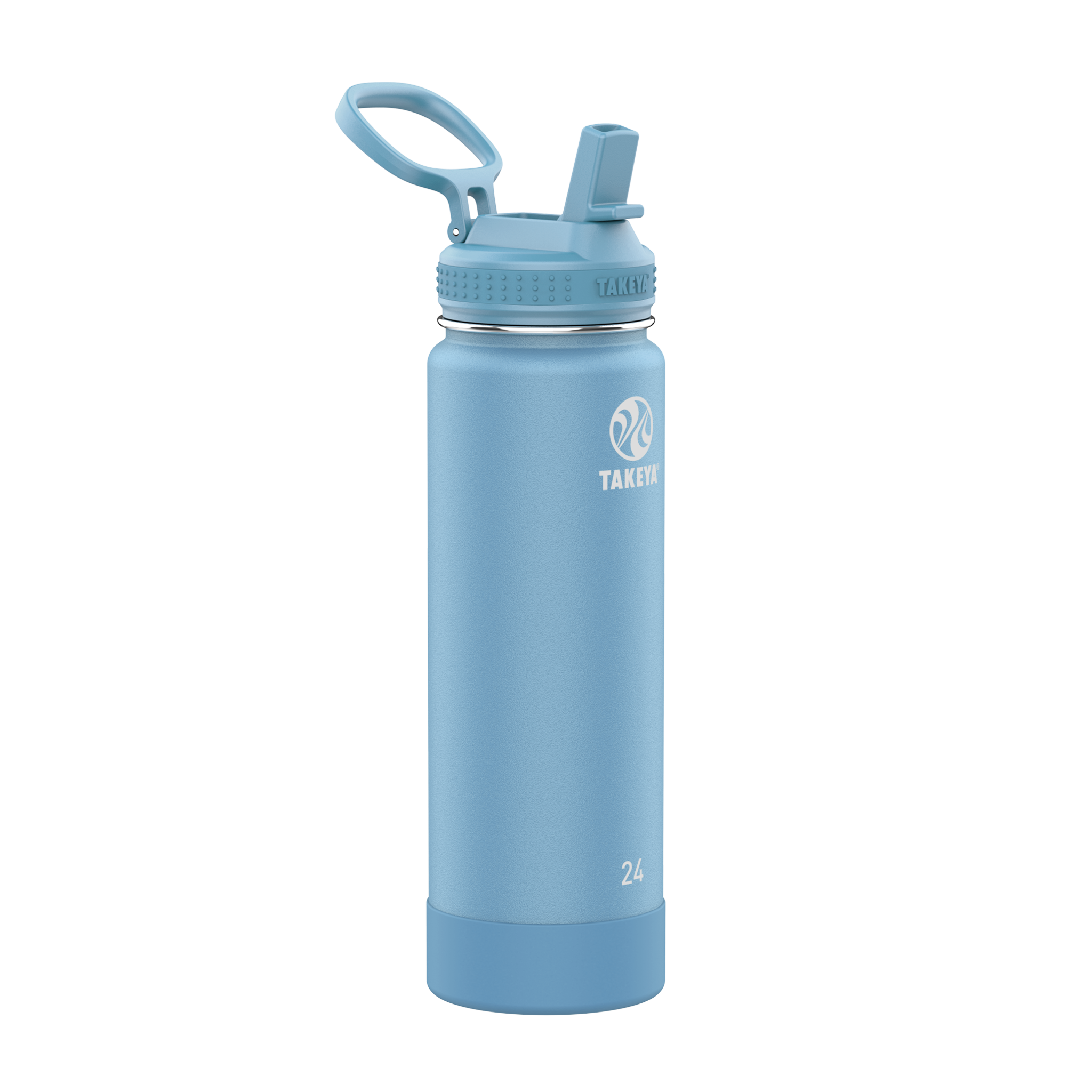Actives Water Bottle With Straw Lid