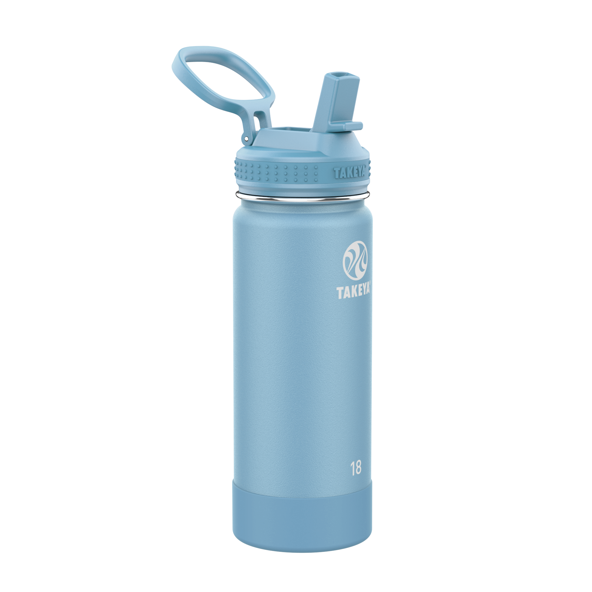 Actives Water Bottle With Straw Lid