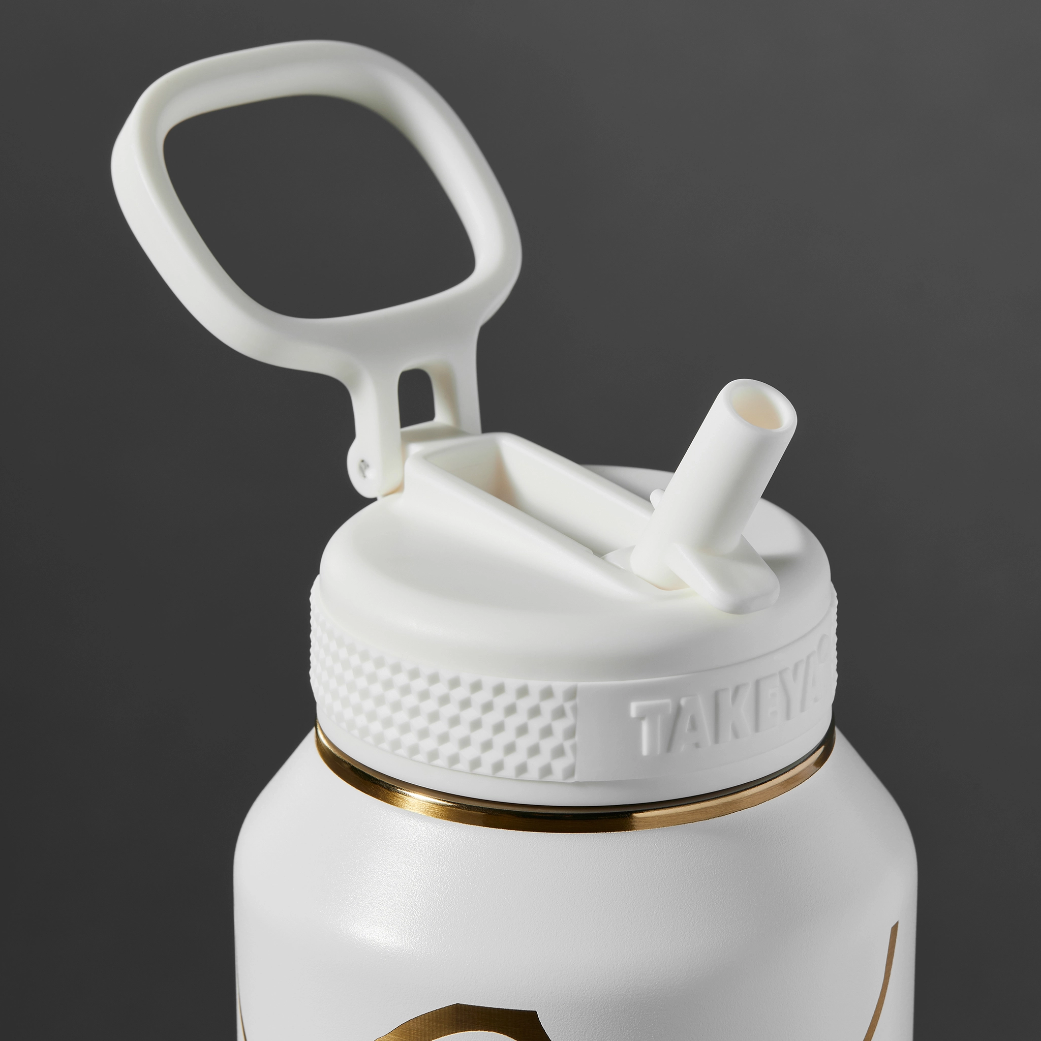 Kintsugi Water Bottle with Straw Lid