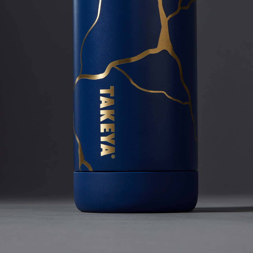 Kintsugi Water Bottle with Spout Lid