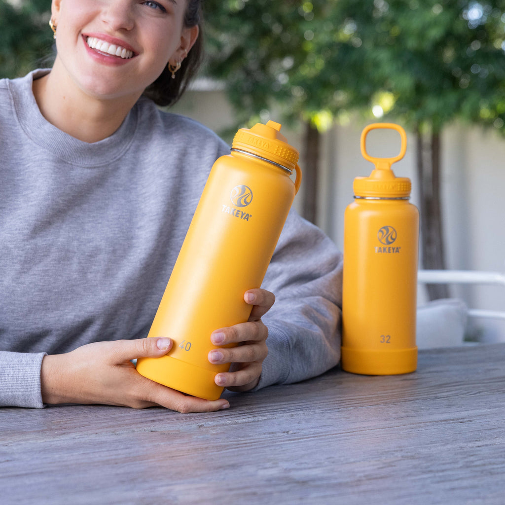 Actives Water Bottle With Straw Lid