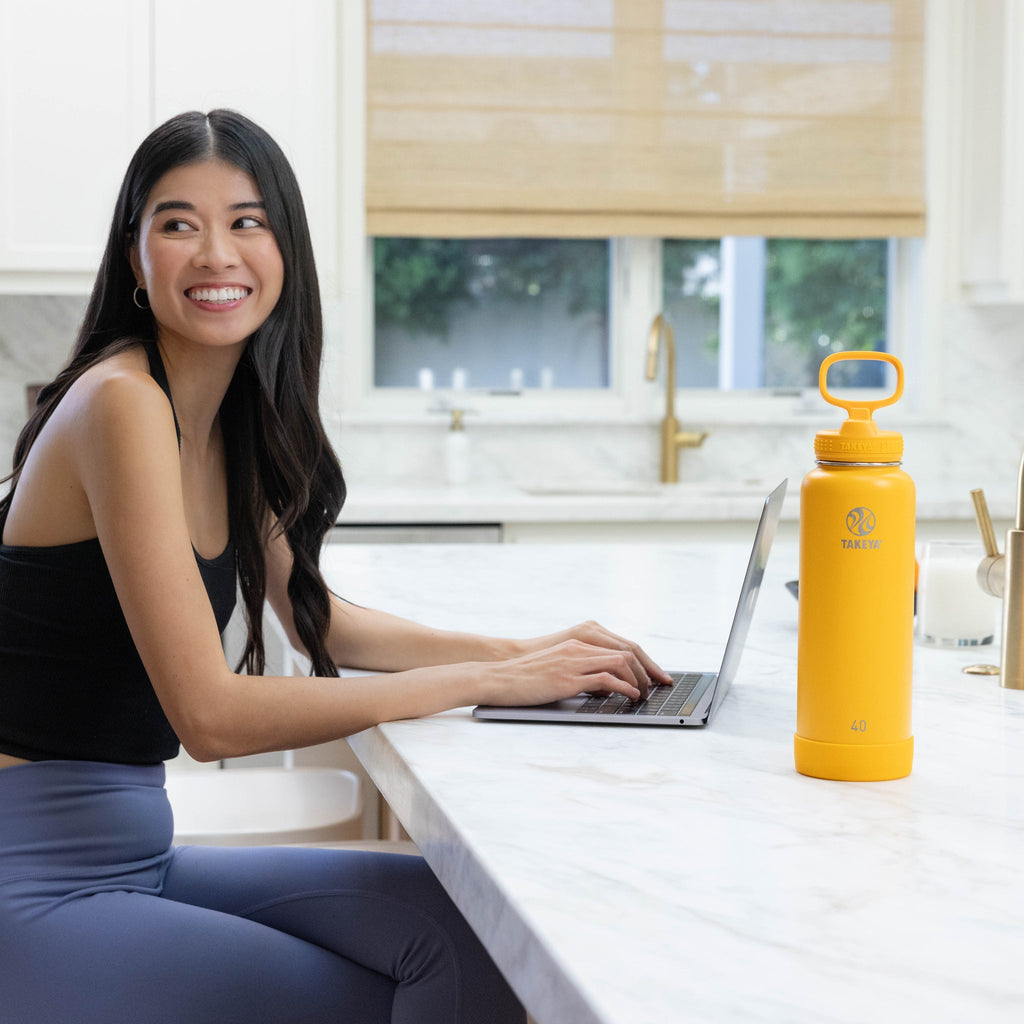 Actives Water Bottle With Straw Lid