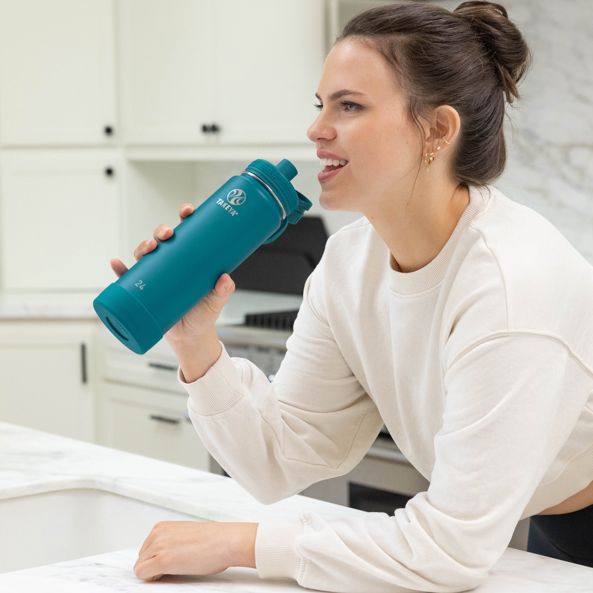 Actives Water Bottle With Spout Lid