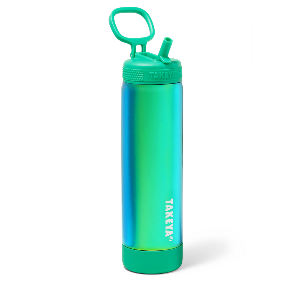Aurora Water Bottle With Straw Lid