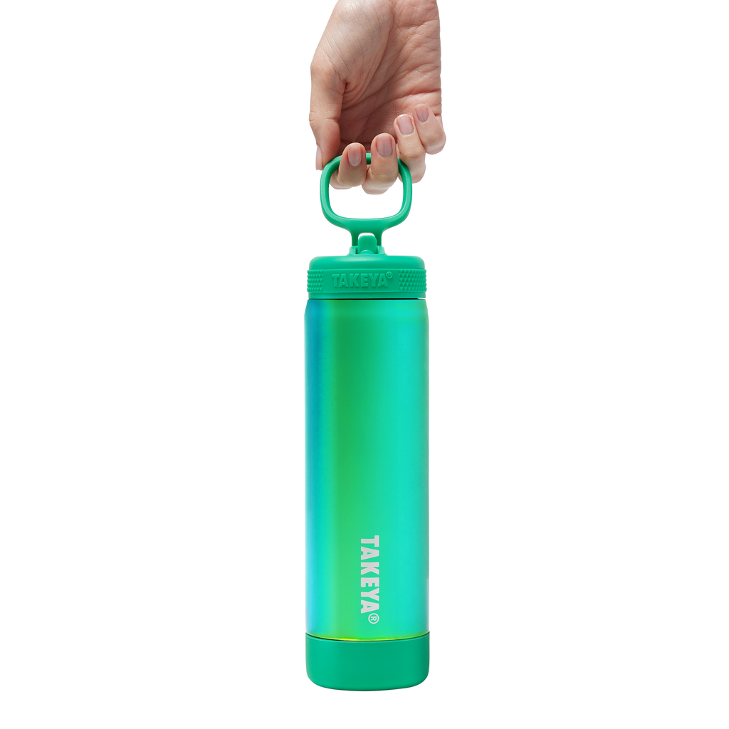 Aurora Water Bottle With Straw Lid