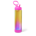 Aurora Water Bottle With Straw Lid