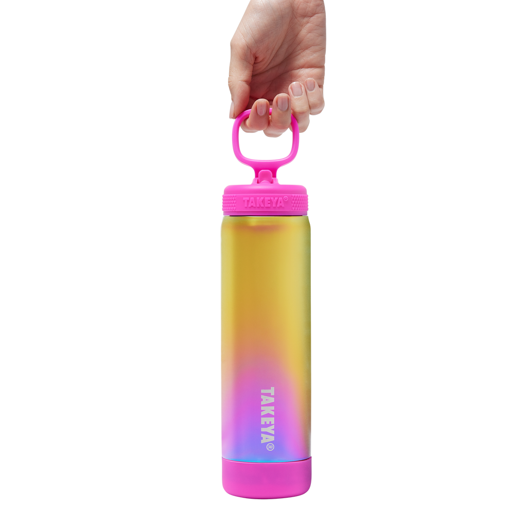 Aurora Water Bottle With Straw Lid