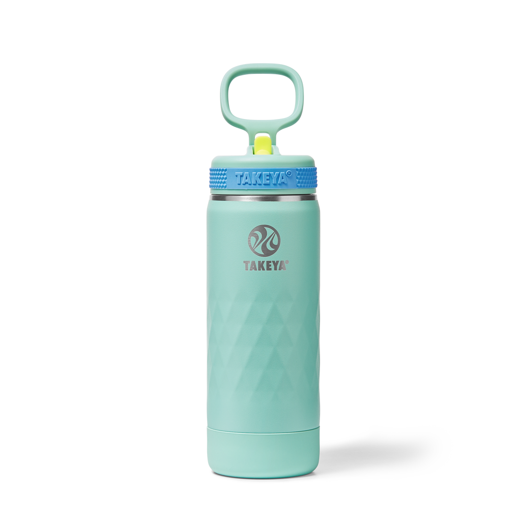 Kids Sport Water Bottle With Straw Lid