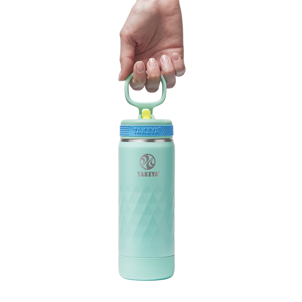 Kids Sport Water Bottle With Straw Lid