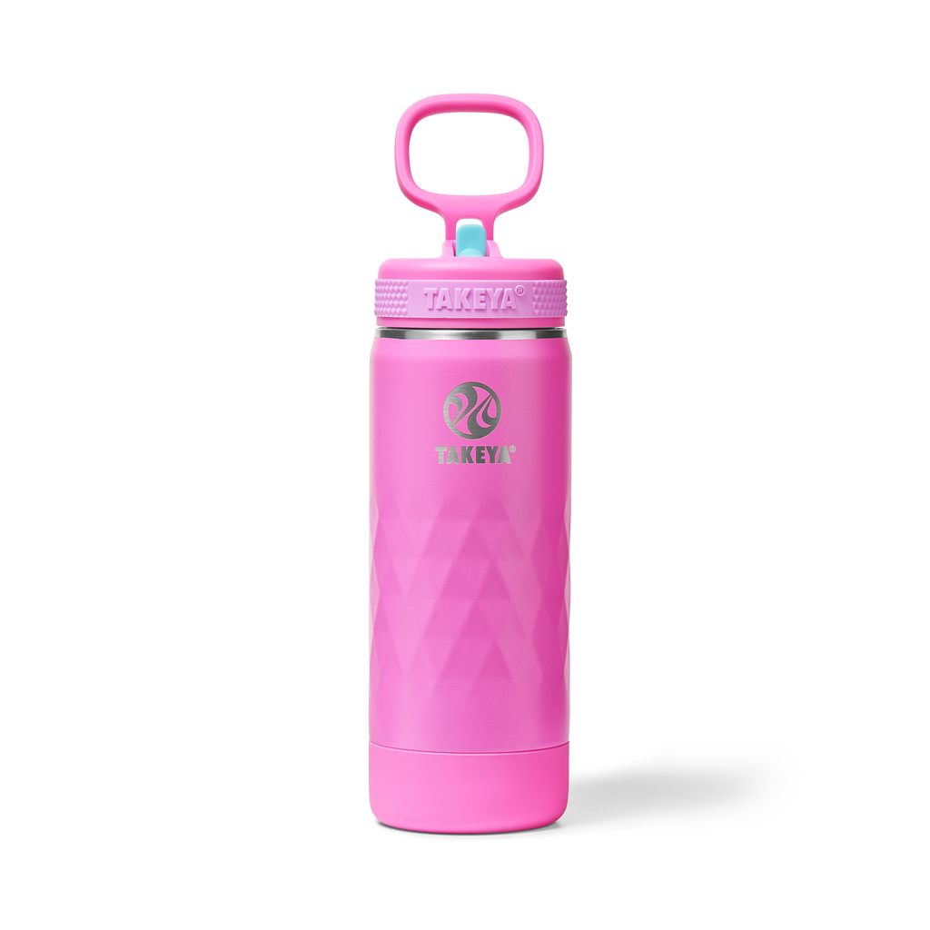 Kids Sport Water Bottle With Straw Lid