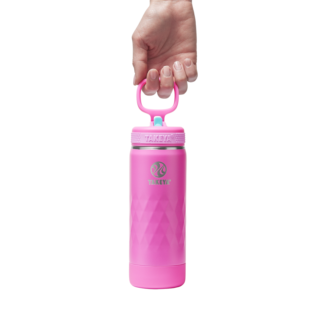 Kids Sport Water Bottle With Straw Lid