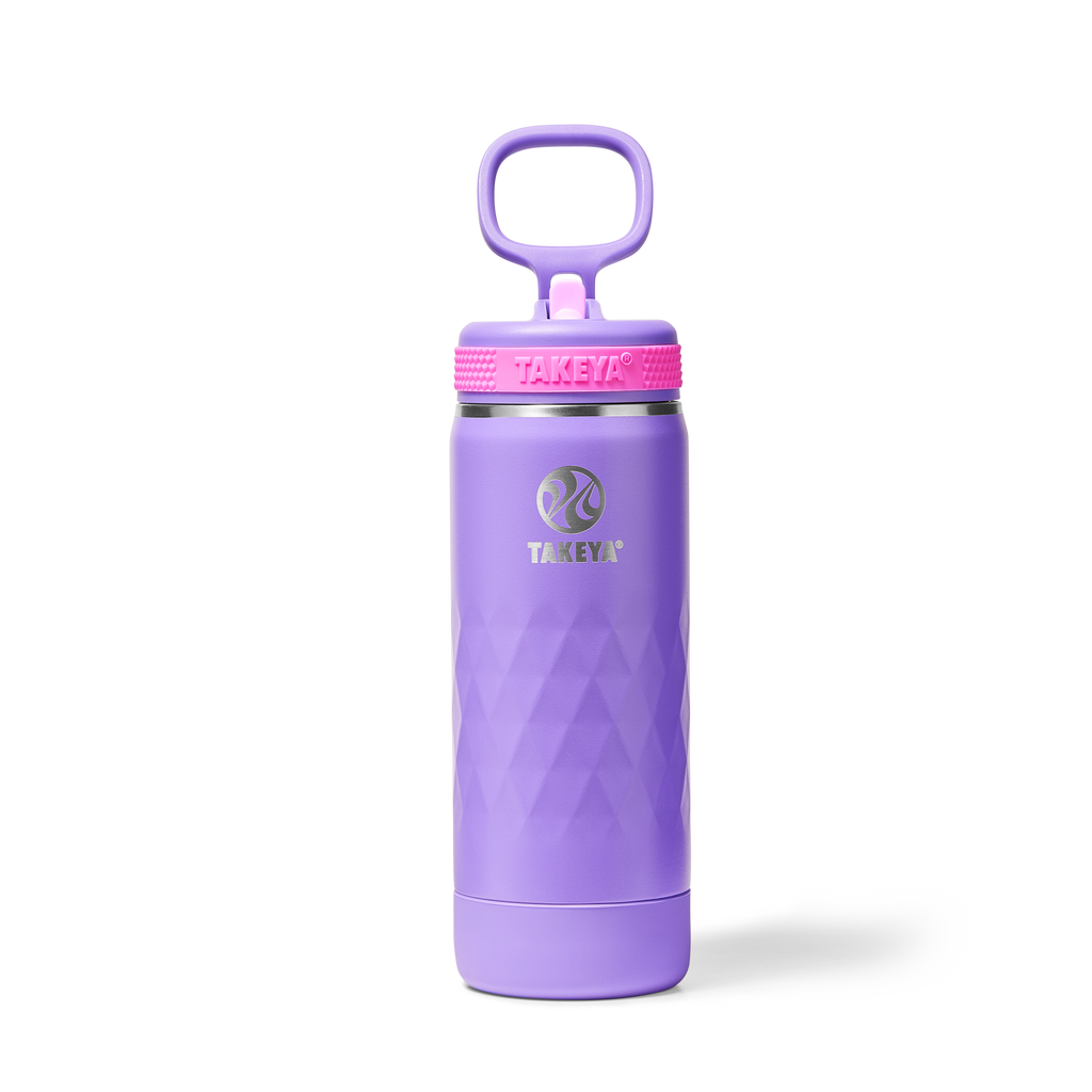 Kids Sport Water Bottle With Straw Lid