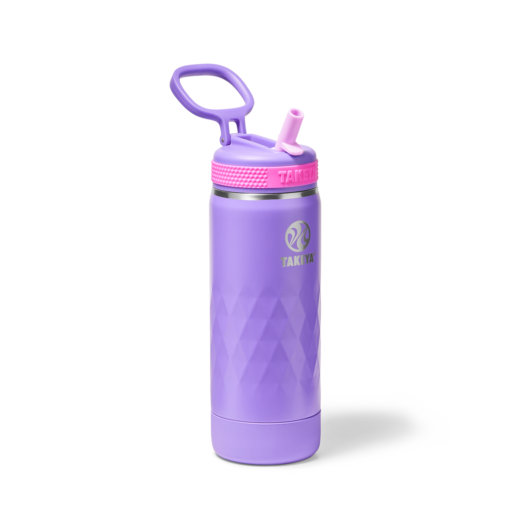 Kids Sport Water Bottle With Straw Lid