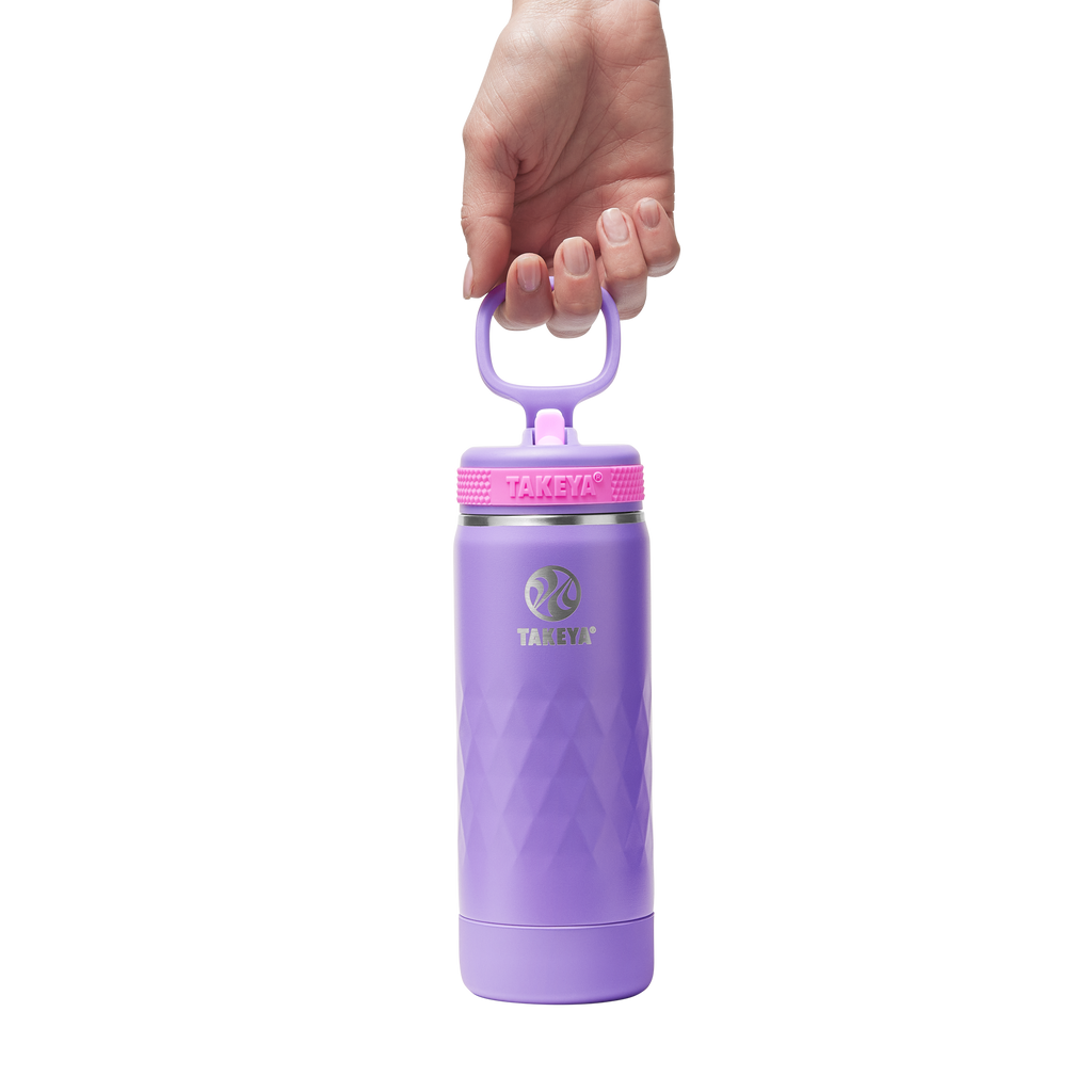 Kids Sport Water Bottle With Straw Lid