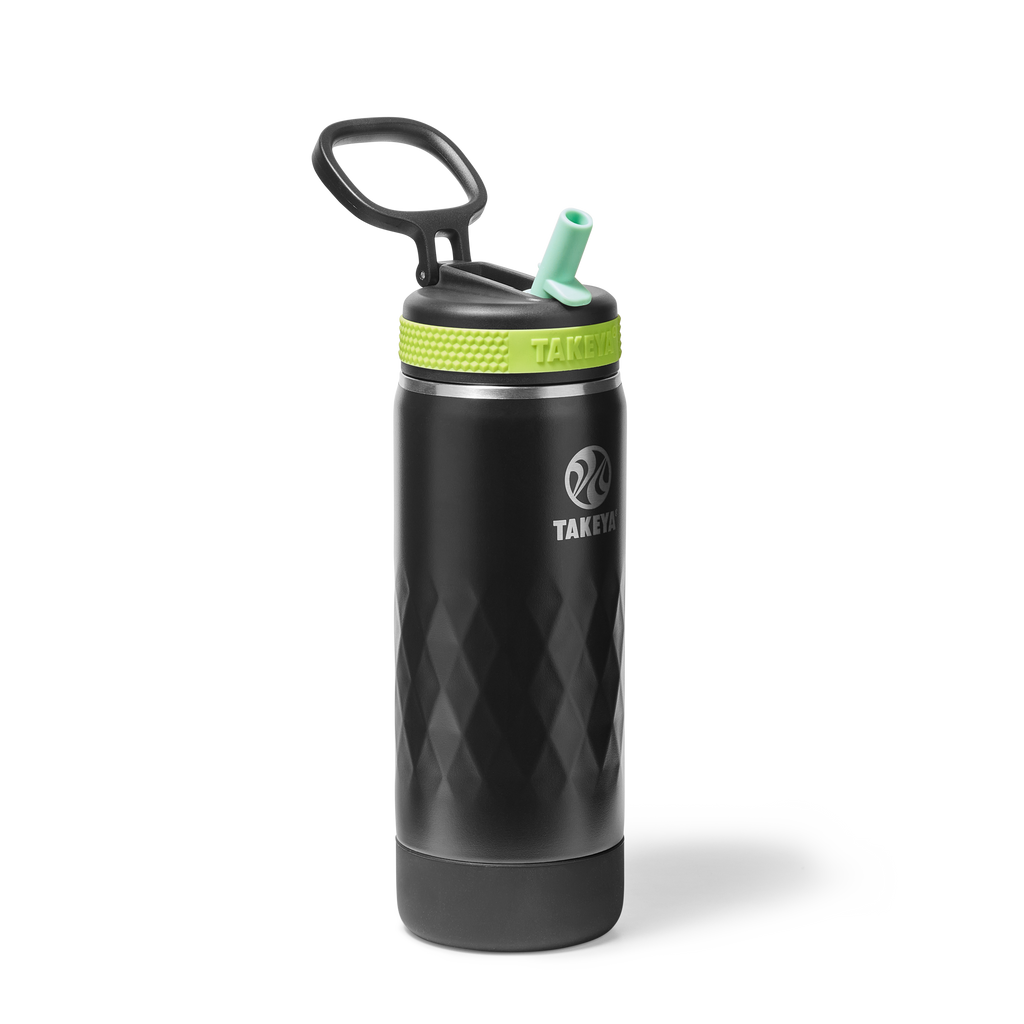 Kids Sport Water Bottle With Straw Lid