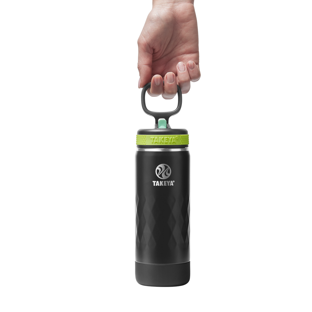Kids Sport Water Bottle With Straw Lid
