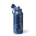 Kintsugi Water Bottle with Spout Lid