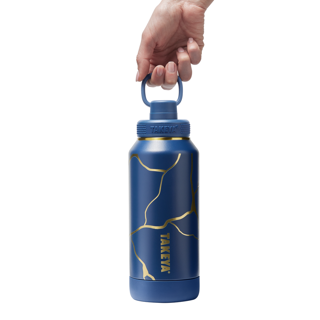 Kintsugi Water Bottle with Spout Lid