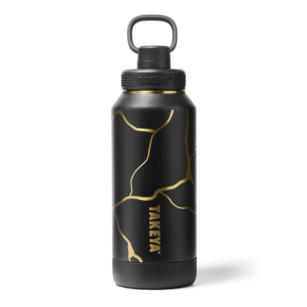 Kintsugi Water Bottle with Spout Lid
