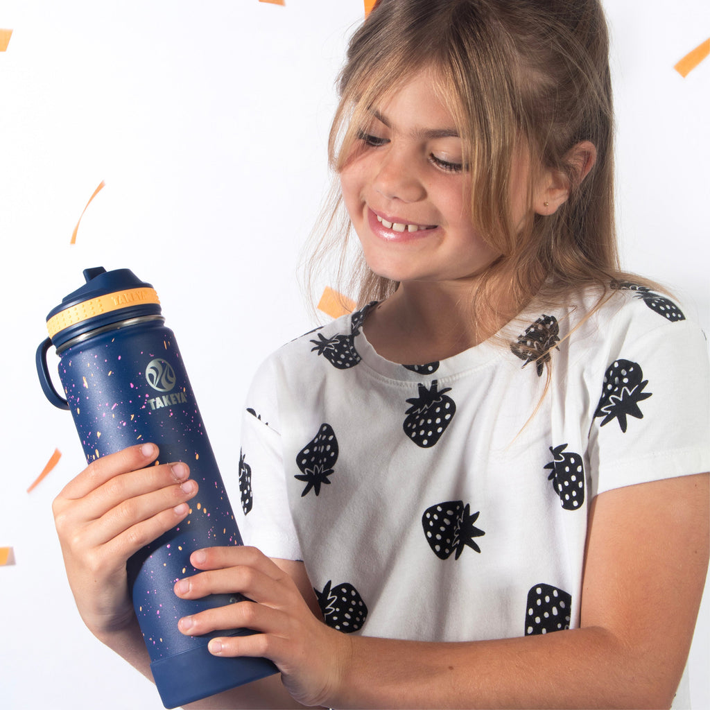 Actives Water Bottle With Straw Lid