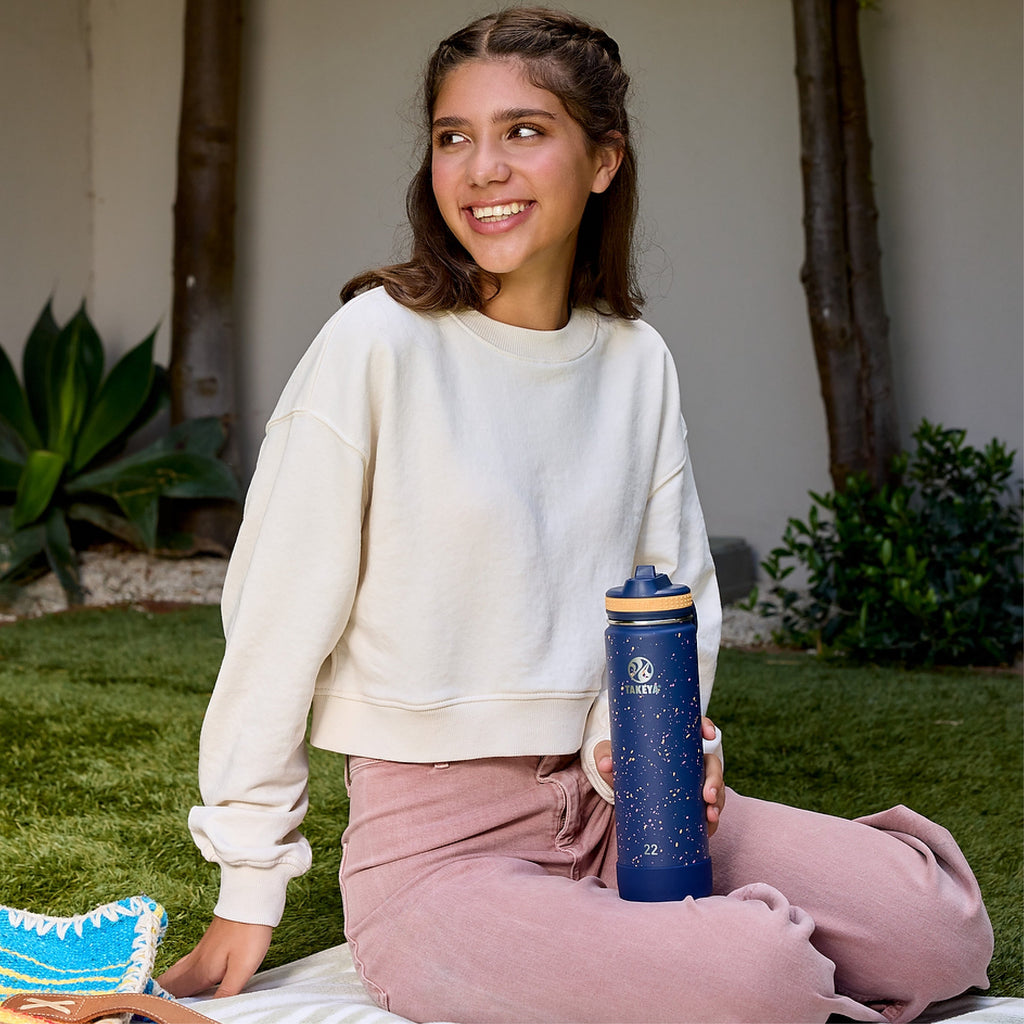 Actives Water Bottle With Straw Lid