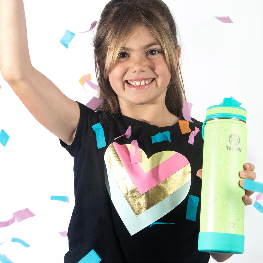 Actives Water Bottle With Straw Lid