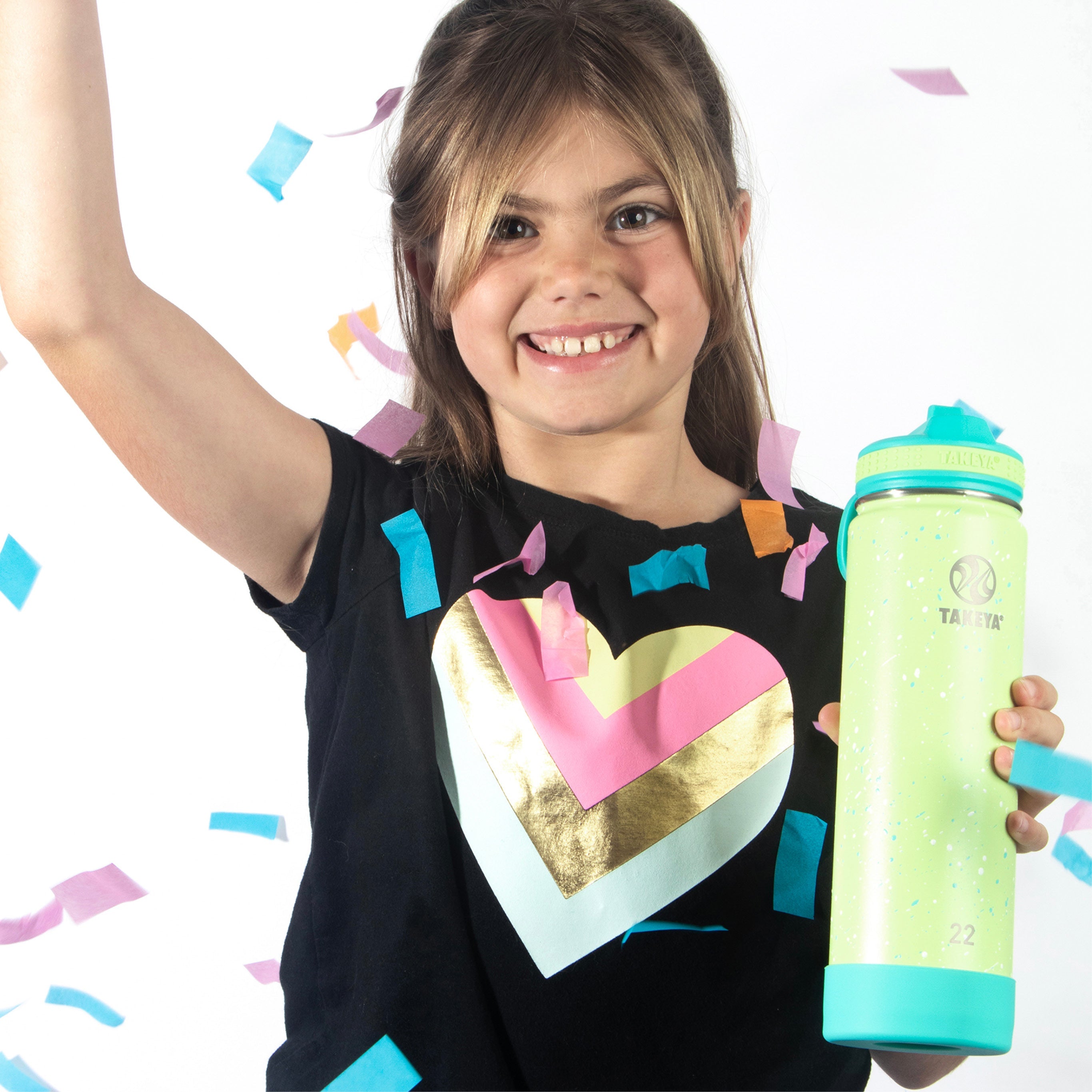 Actives Water Bottle With Straw Lid