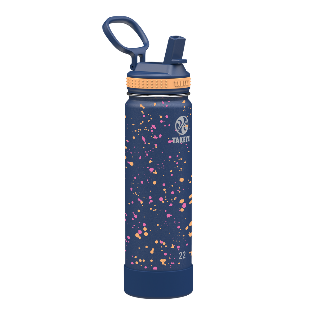 Actives Water Bottle With Straw Lid
