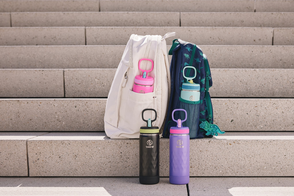Kids Sport Water Bottle With Straw Lid