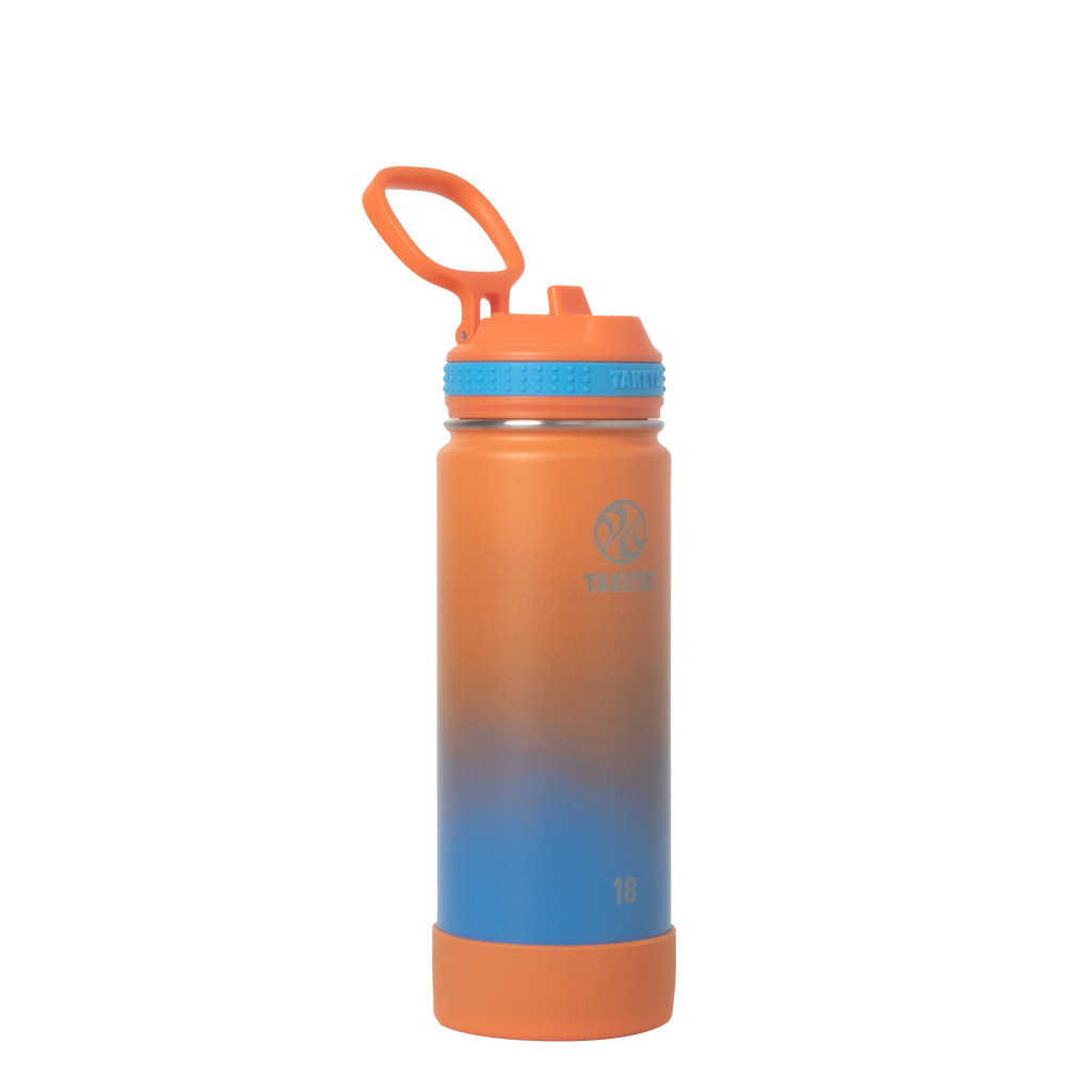 Actives Water Bottle With Straw Lid