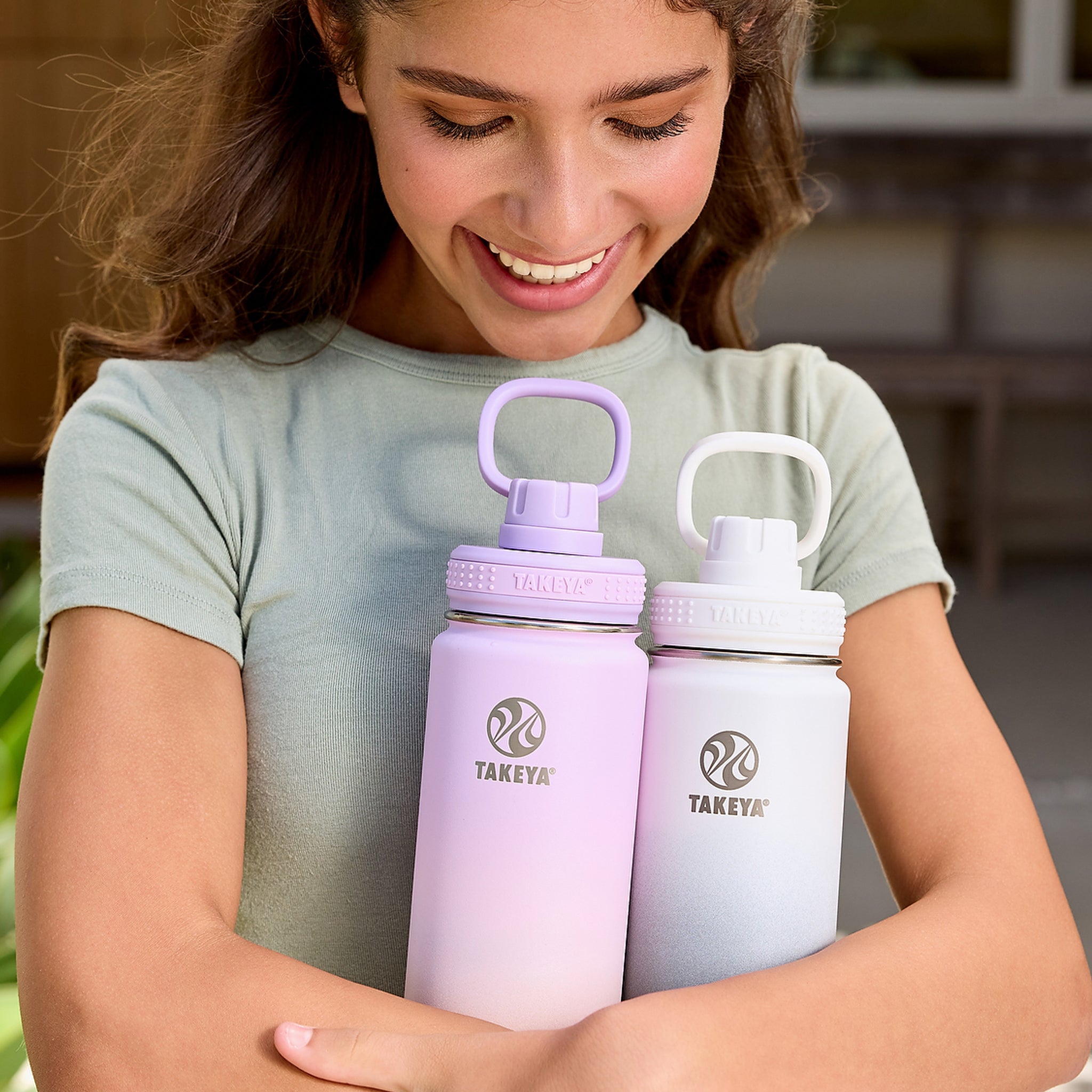 Actives Water Bottle With Spout Lid